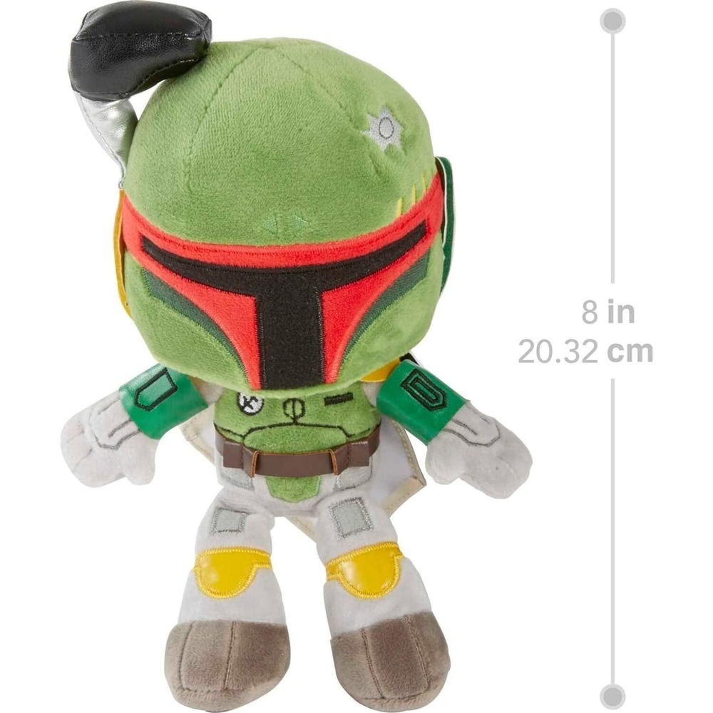 Star Wars Boba Fett 8in Plush Disney Authentic Mattel Stuffed Animal Toy Figure - Picture 2 of 4